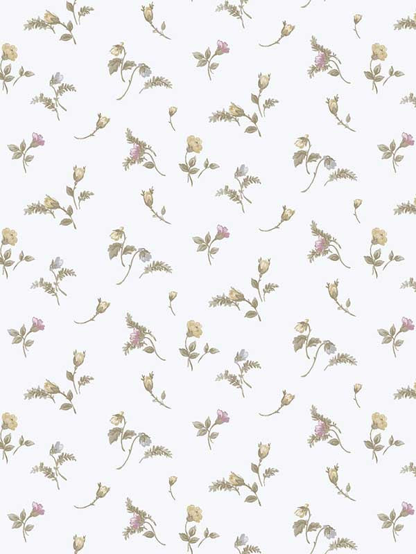 Bocciolo Blu fabric in blue beige color - pattern number 84008 - by Galerie in the Cottage Chic collection