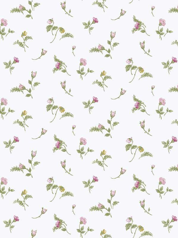 Bocciolo Blu fabric in pink color - pattern number 84009 - by Galerie in the Cottage Chic collection