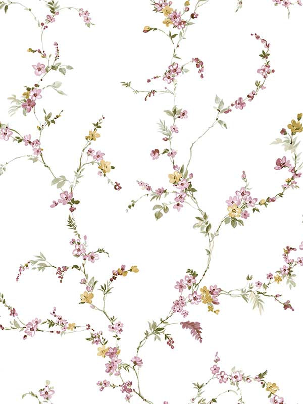 Fiorellino Edra wallpaper in pink color - pattern number 84014 - by Galerie in the Cottage Chic collection
