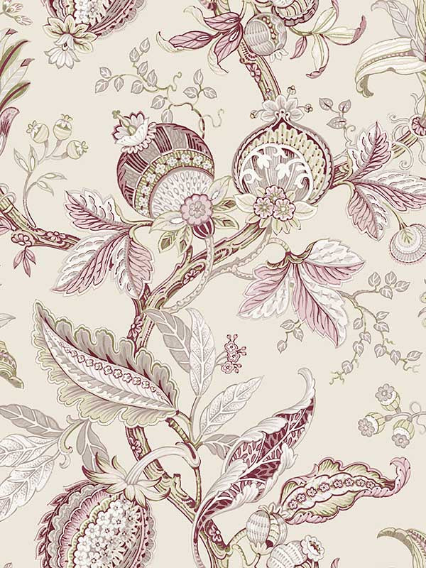 Jacobino Edra fabric in red color - pattern number 84038 - by Galerie in the Cottage Chic collection