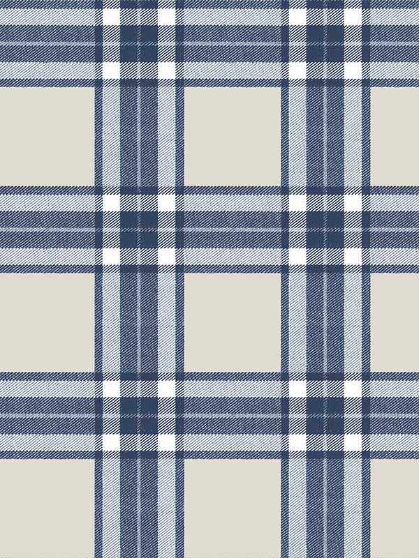 Tartan fabric in blue color - pattern number 84058 - by Galerie in the Cottage Chic collection