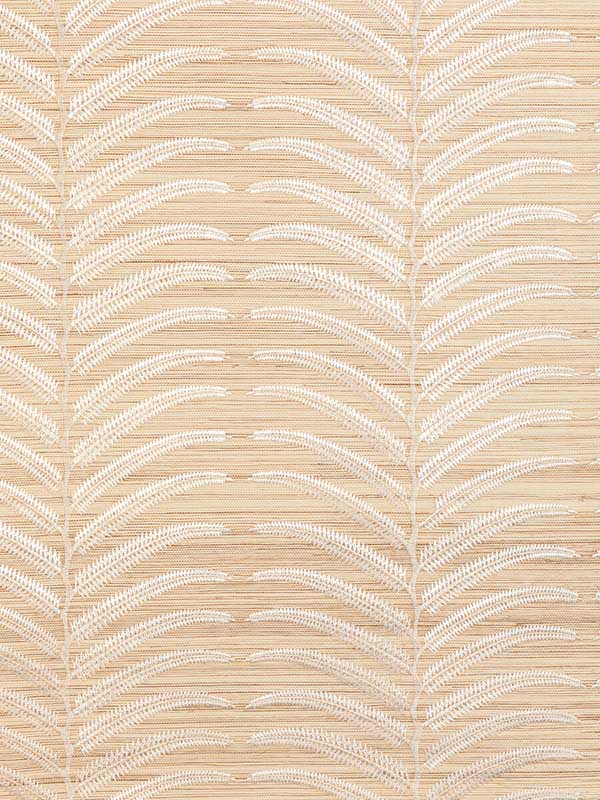 Plantae Emb Sisal wallpaper in ivory color - pattern number W3834.161.0 - by Kravet in the Modern Luxe collection