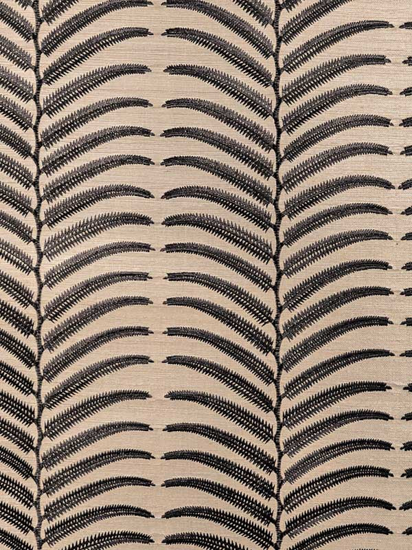 Plantae Emb Sisal wallpaper in noir color - pattern number W3834.8106.0 - by Kravet in the Modern Luxe collection