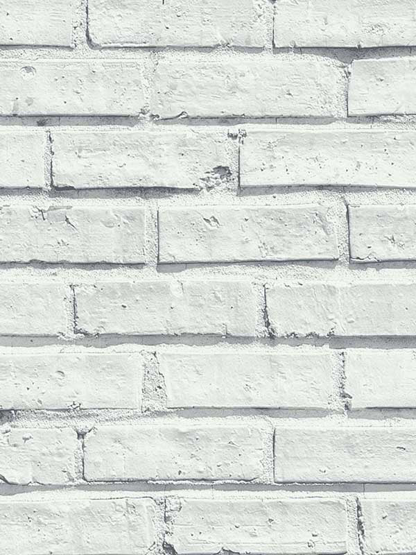 Faux Brick Peel and Stick fabric in off white color - pattern number AS20200 - by NextWall in the Peel and Stick Wallpaper by Arthouse collection