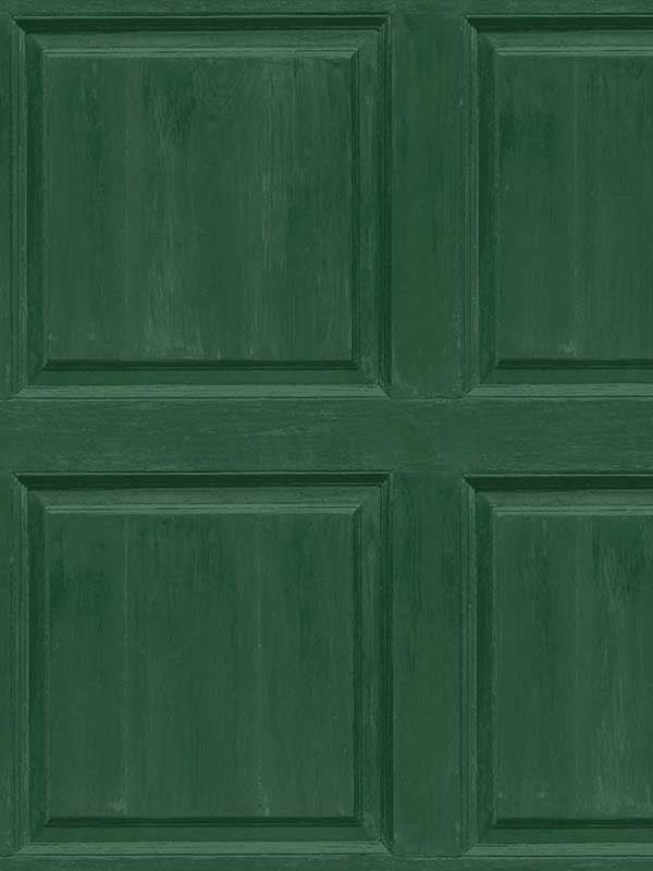 Washed Faux Panel Peel and Stick fabric in emerald green color - pattern number AS20304 - by NextWall in the Peel and Stick Wallpaper by Arthouse collection