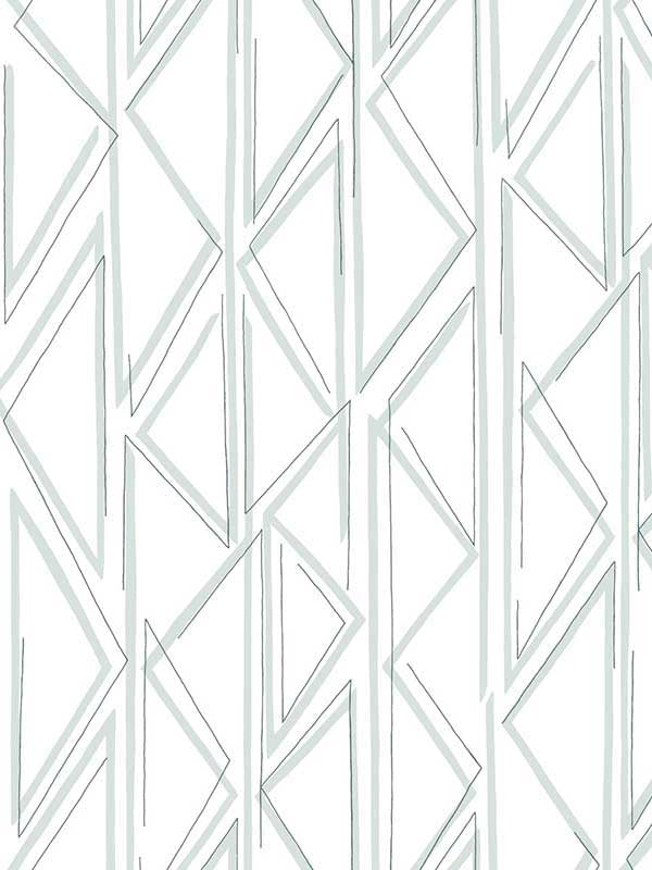 Sideways Sketch Peel and Stick wallpaper in blue color - pattern number PSW1501RL - by Magnolia Home by Joanna Gaines in the Magnolia Home Peel and Stick Wallpaper collection