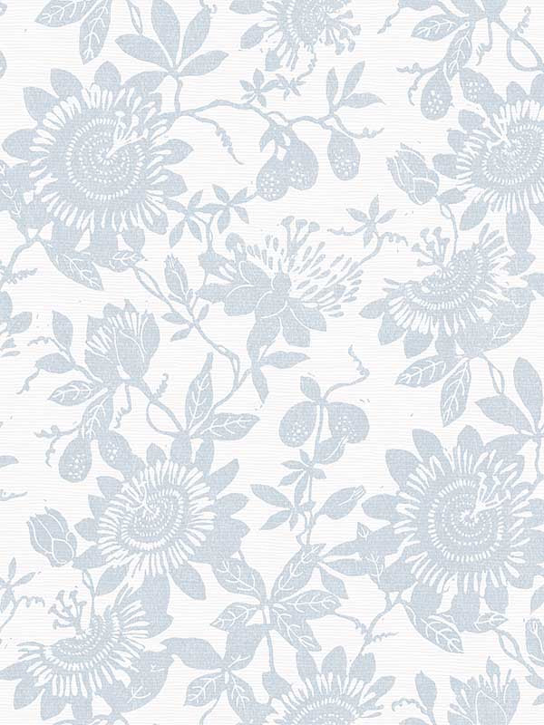 Helen Floral Trail wallpaper in light blue color - pattern number 4074-26631 - by A Street Prints in the Georgia collection