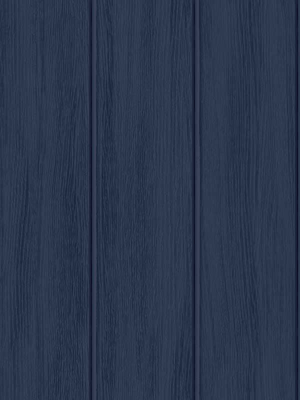 Faux Wood Panel Prepasted fabric in naval blue color - pattern number PR11602 - by Seabrook in the Seabrook Prepasted Wallpaper Assortment collection
