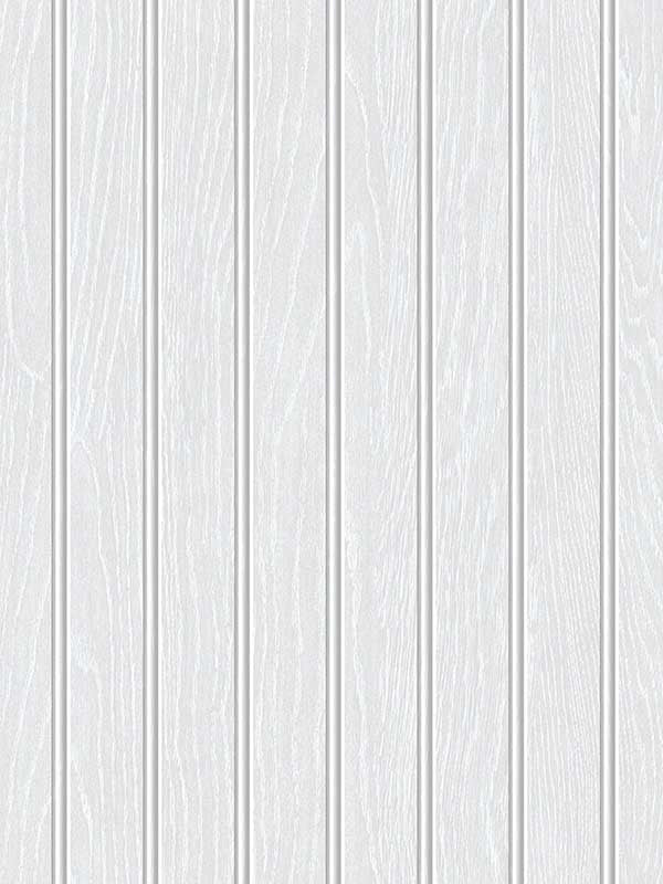 Faux Beadboard Prepasted fabric in pearl grey color - pattern number PR11800 - by Seabrook in the Seabrook Prepasted Wallpaper Assortment collection