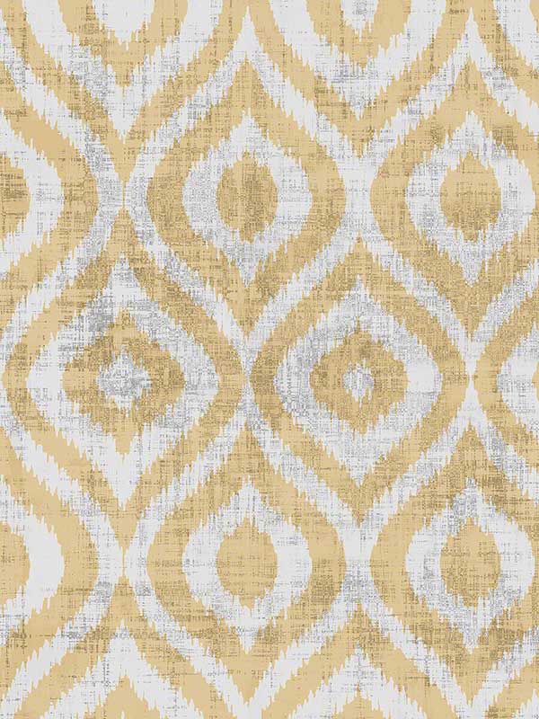 Batik fabric in gold color - pattern number WSH1014.WT.0 - by Winfield Thybony in the Showhouse collection