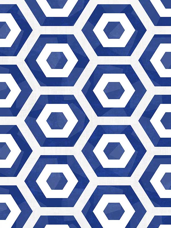 Pop wallpaper in marine color - pattern number WSH1038.WT.0 - by Winfield Thybony in the Showhouse collection