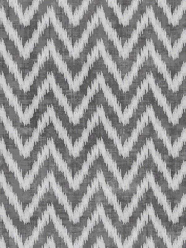 Ziggy wallpaper in charcoal color - pattern number WSH1055.WT.0 - by Winfield Thybony in the Showhouse collection