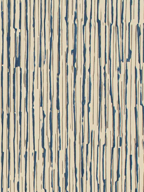Wave fabric in ink blue color - pattern number WTN1019.WT.0 - by Winfield Thybony in the Taniya Nayak collection