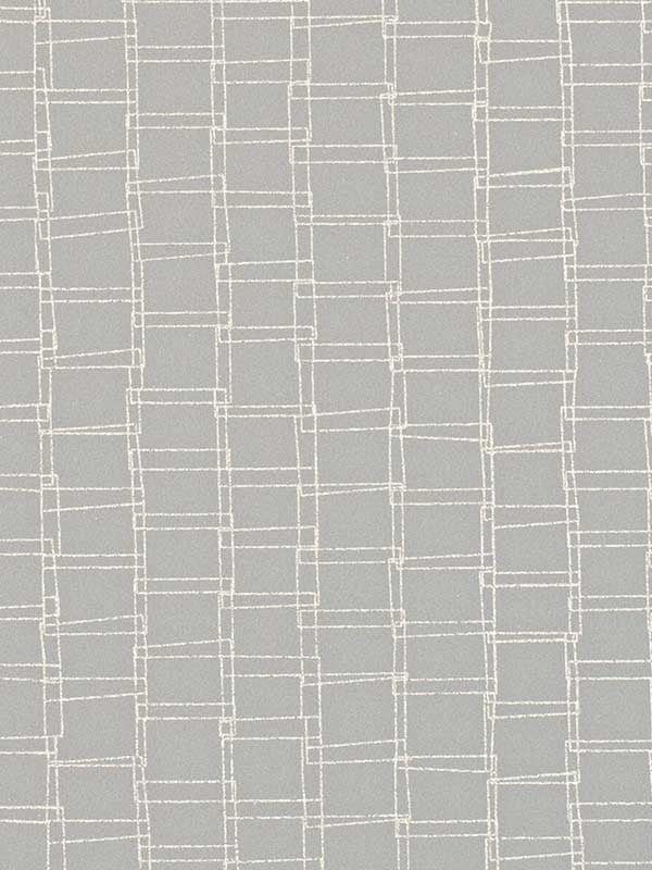 Looped wallpaper in soft gray color - pattern number WTN1083.WT.0 - by Winfield Thybony in the Taniya Nayak collection
