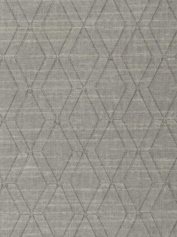 Archetype fabric in slate color - pattern number WHF3110.WT.0 - by Winfield Thybony in the Thom Filicia Performance Wallcoverings collection
