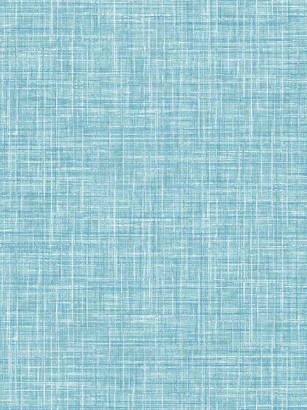 Emerson Linen wallpaper in aqua color - pattern number 4046-26352 - by A Street Prints in the Aura collection
