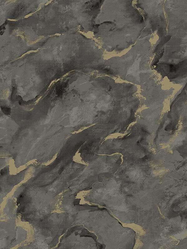 Silenus Marbled fabric in charcoal color - pattern number 4105-86602 - by A Street Prints in the Lumina collection