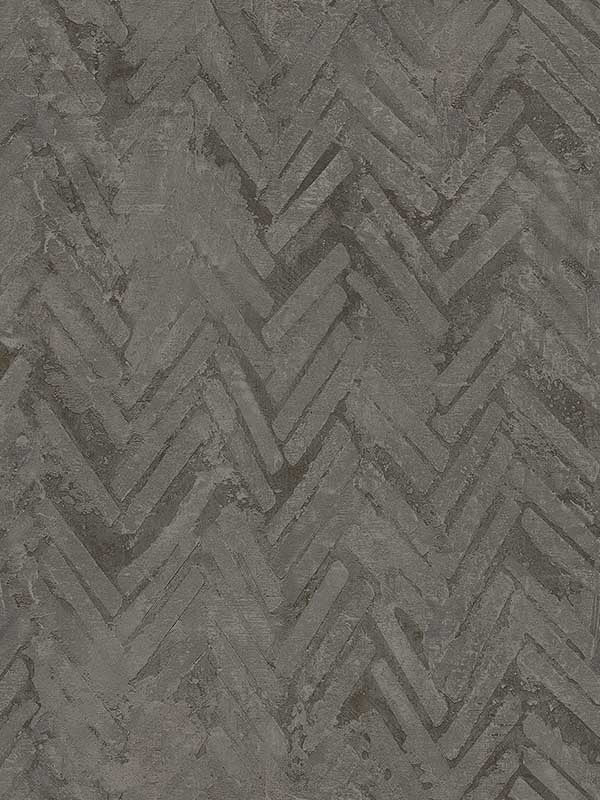 Amesemi Distressed Herring fabric in dark grey color - pattern number 4105-86611 - by A Street Prints in the Lumina collection