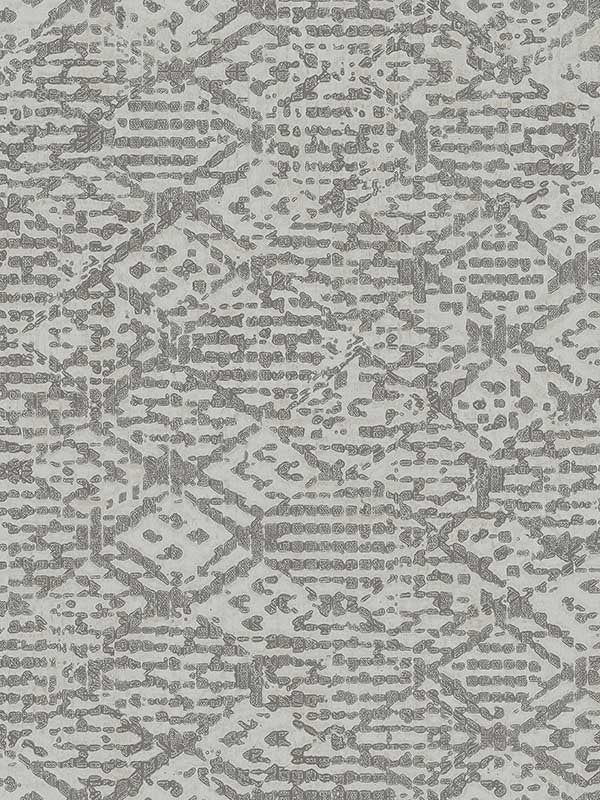 Helene Glitter Geometric fabric in pewter color - pattern number 4105-86621 - by A Street Prints in the Lumina collection