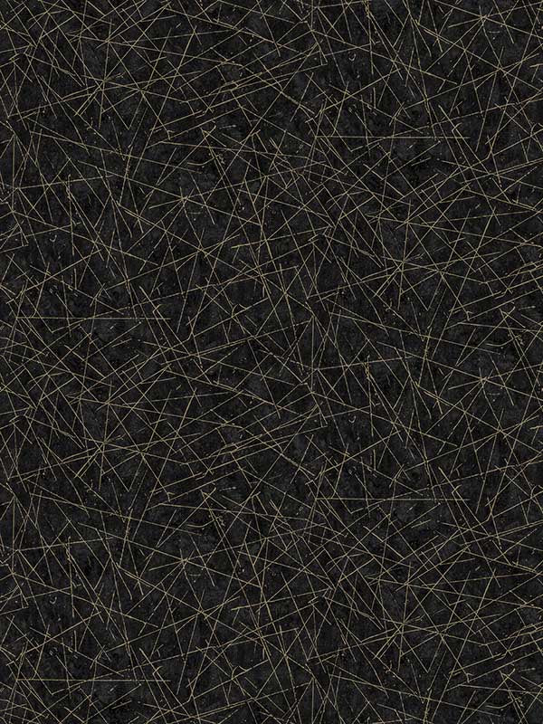 Bulan Abstract Lines wallpaper in black color - pattern number 4105-86635 - by A Street Prints in the Lumina collection