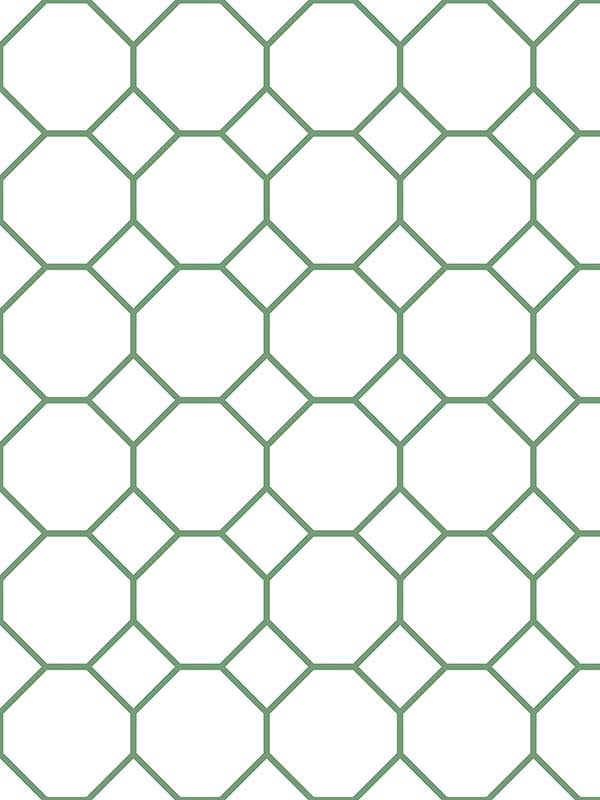 Bee Hive fabric in green white color - pattern number G45402 - by Galerie in the Just Kitchens collection