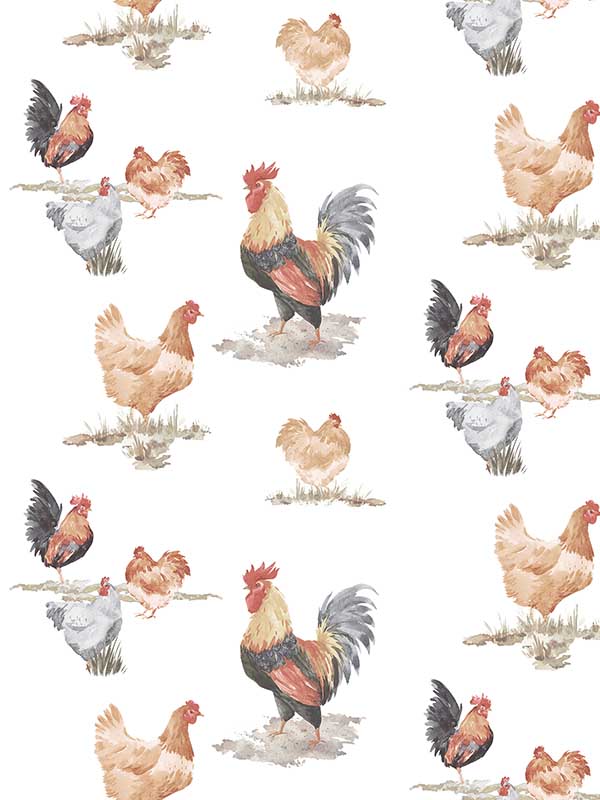 Free Range fabric in black red beige color - pattern number G45415 - by Galerie in the Just Kitchens collection