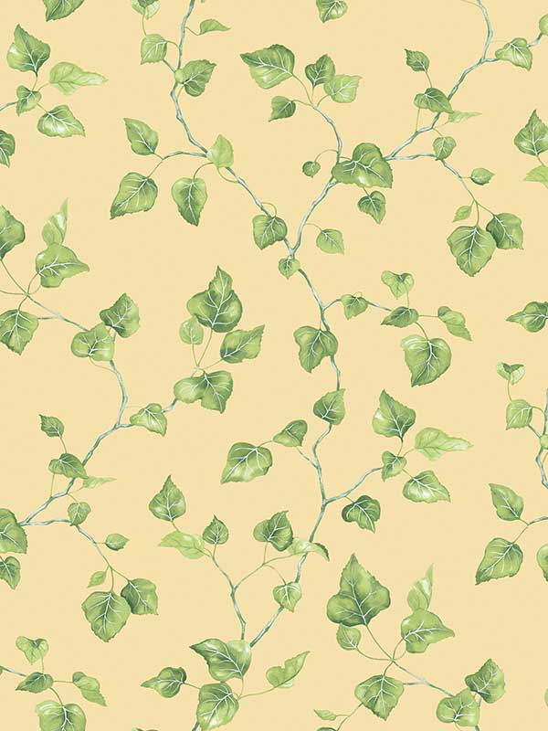 Just Ivy fabric in yellow green color - pattern number G45430 - by Galerie in the Just Kitchens collection