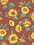 Spring Leaf Trail fabric in red yellow color - pattern number G45459 - by Galerie in the Just Kitchens collection