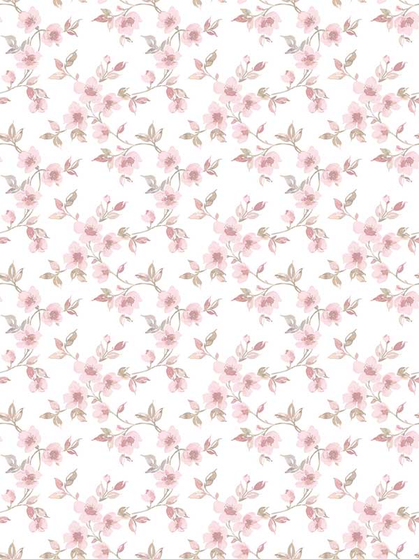 Anenome Mini fabric in dusty pink taupe color - pattern number G78484 - by Galerie in the Secret Garden collection