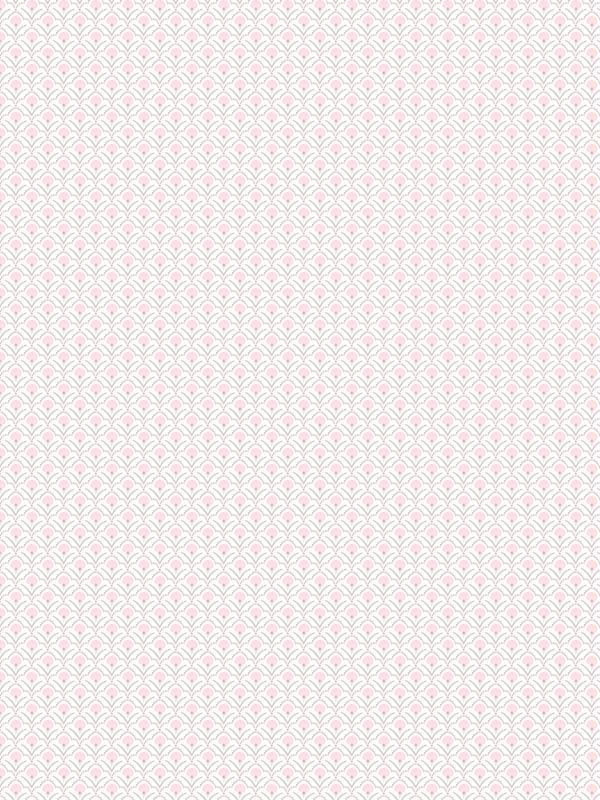 Secret Scallop wallpaper in pink grey color - pattern number G78515 - by Galerie in the Secret Garden collection