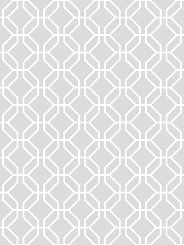 Trellis Negative fabric in grey color - pattern number G78522 - by Galerie in the Secret Garden collection