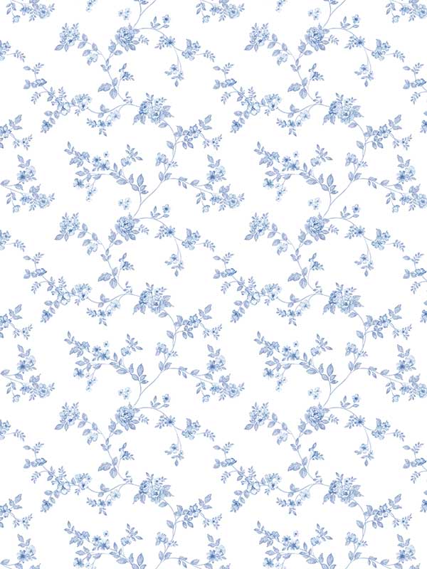 Delicate Floral fabric in blue color - pattern number G56647 - by Galerie in the Small Prints collection