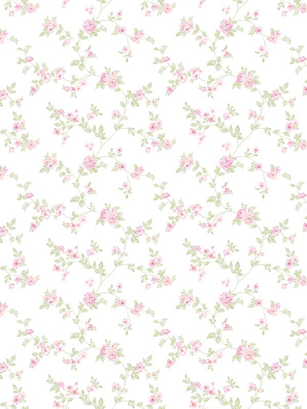 Delicate Floral fabric in pink green color - pattern number G56649 - by Galerie in the Small Prints collection