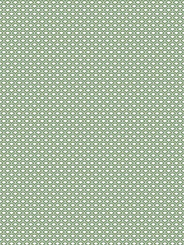 Shell Top wallpaper in emerald green color - pattern number G56685 - by Galerie in the Small Prints collection