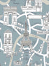 Paris Scene Peel and Stick fabric in smokey blue color - pattern number NW44802 - by NextWall in the Peel and Stick Wallpaper by Nextwall collection