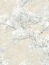 Cherry Blossom Grove Peel and Stick fabric in parchment and morning fog color - pattern number NW50105 - by NextWall in the Peel and Stick Wallpaper by Nextwall collection