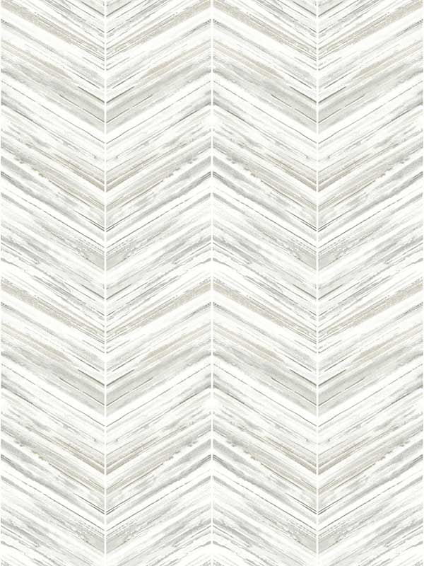 Petite Watercolor Chevron fabric in white and grey color - pattern number BW3913 - by York in the Inspired by Color Beige and Neutrals collection