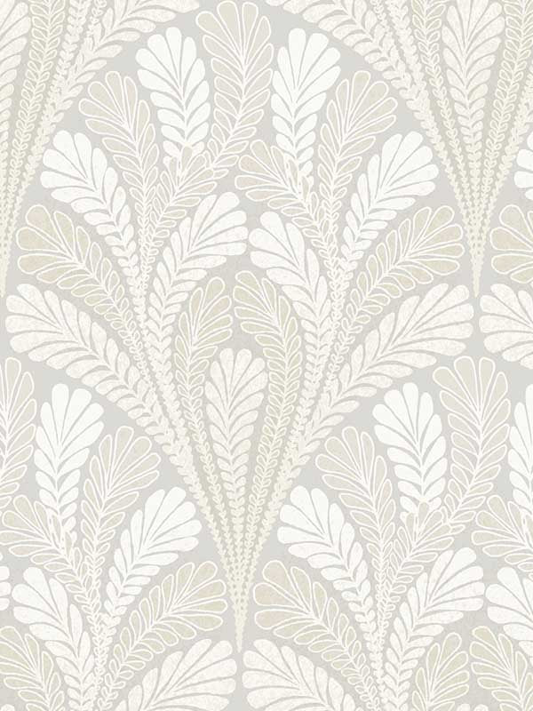 Shell Damask fabric in grey color - pattern number DM5022 - by York in the Inspired by Color Beige and Neutrals collection