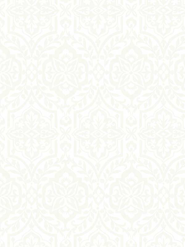 Cathedral Damask fabric in white color - pattern number DM5032 - by York in the Inspired by Color Beige and Neutrals collection
