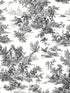 Campagne Toile fabric in black and white color - pattern number AT4228 - by York in the Inspired by Color Black and White III collection