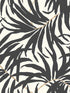 Bali Leaves fabric in off white and dark grey color - pattern number AT7056 - by York in the Inspired by Color Black and White III collection