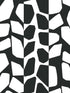 Primitive Vines fabric in black and white color - pattern number BW3893 - by York in the Inspired by Color Black and White III collection