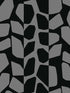 Primitive Vines fabric in black metallic color - pattern number BW3894 - by York in the Inspired by Color Black and White III collection