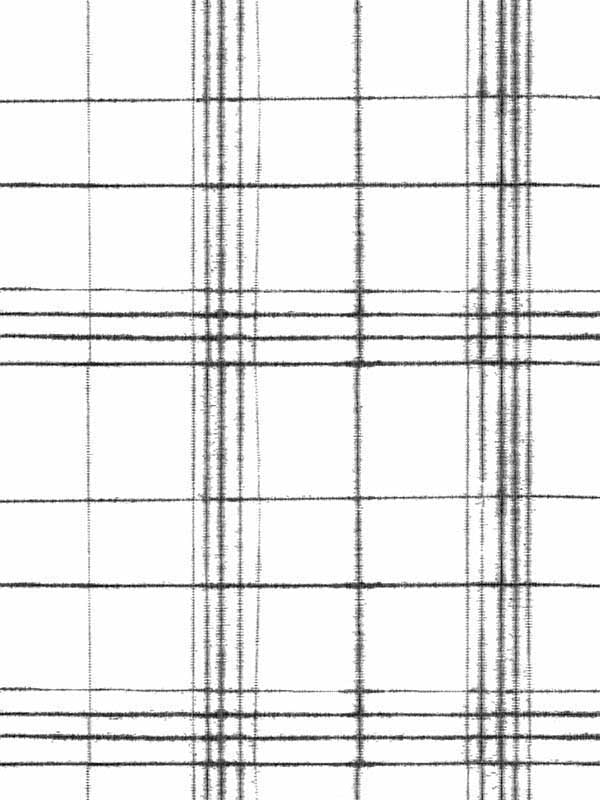 Farmhouse Plaid fabric in black and white color - pattern number FH4016 - by York in the Inspired by Color Black and White III collection