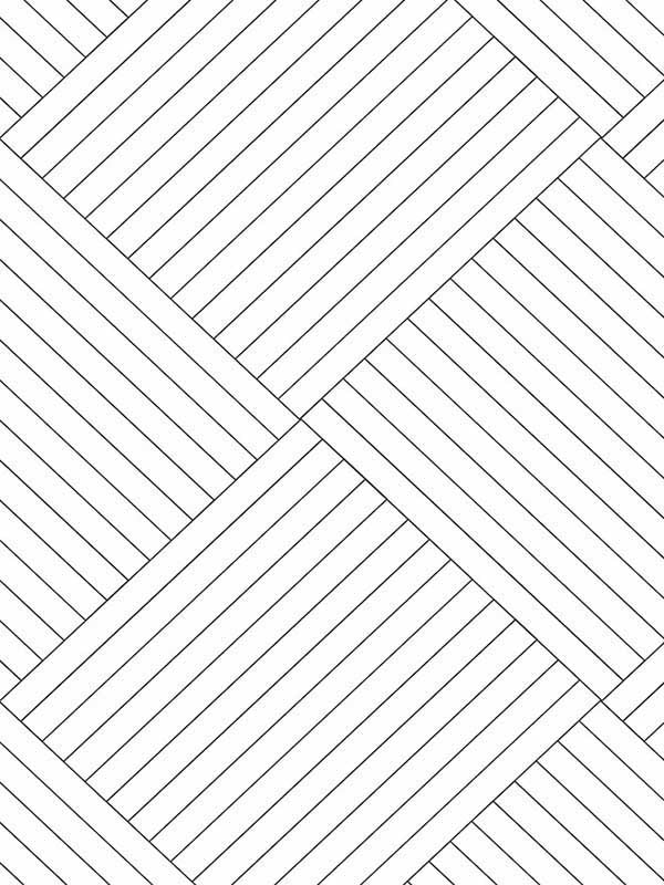 Twisted Tailor wallpaper in white color - pattern number GM7565 - by York in the Inspired by Color Black and White III collection