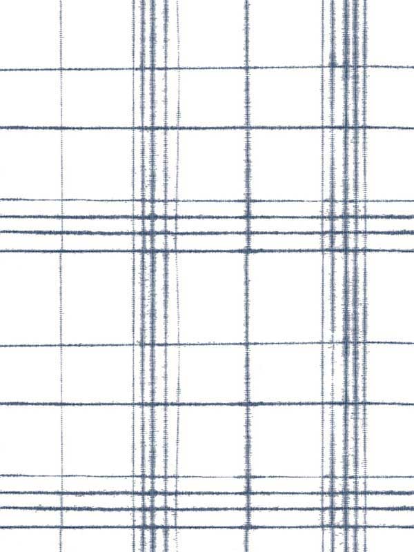 Farmhouse Plaid fabric in navy and white color - pattern number FH4017 - by York in the Inspired by Color Blues II collection