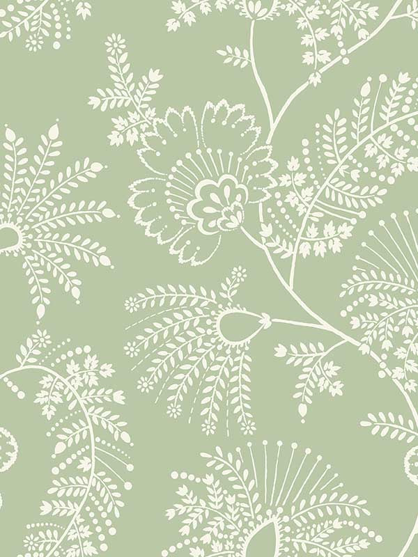 Maeve Jacobean Trail wallpaper in sage color - pattern number 4120-26823 - by A Street Prints in the Middleton collection