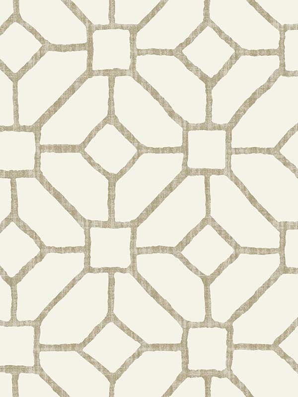 Addis Trellis wallpaper in beige color - pattern number 4120-26829 - by A Street Prints in the Middleton collection