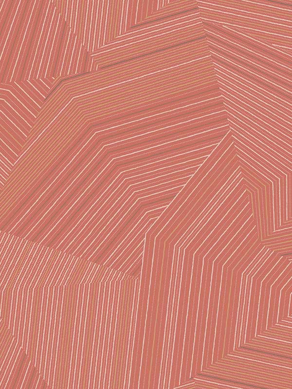 Dotted Maze fabric in desert red color - pattern number OI0611 - by York in the New Origins collection