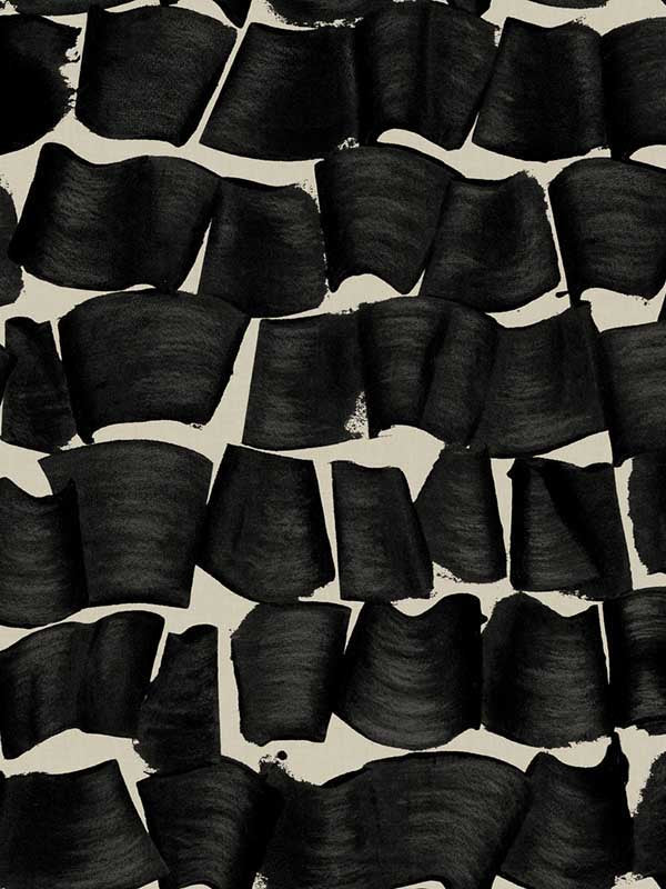 Brushed Ink fabric in black color - pattern number OI0651 - by York in the New Origins collection